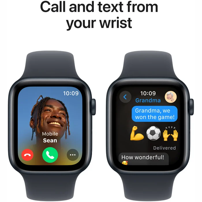 Viedpulksteņi Apple Watch SE 2024 GPS 40mm Midnight Aluminium Case with Midnight Sport Band - S/M